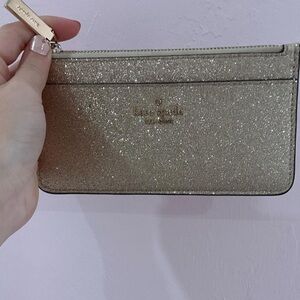 Kate Spade Gold Glitter Wallet